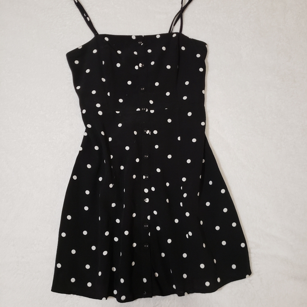 B&W Polka Dot Dress